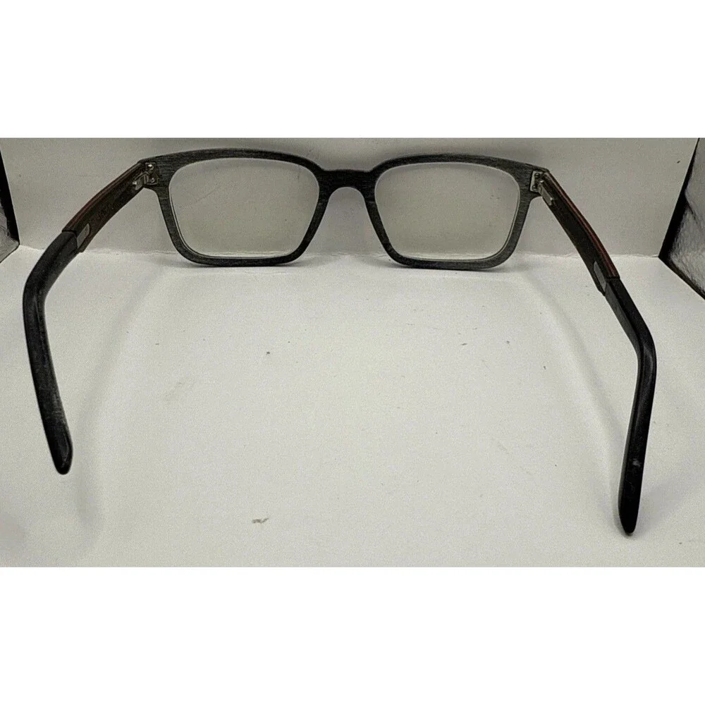 Feb31st Damien 54-18-140 Red Grey Eyeglasses Frames Wood Italy $729 Feb 31st